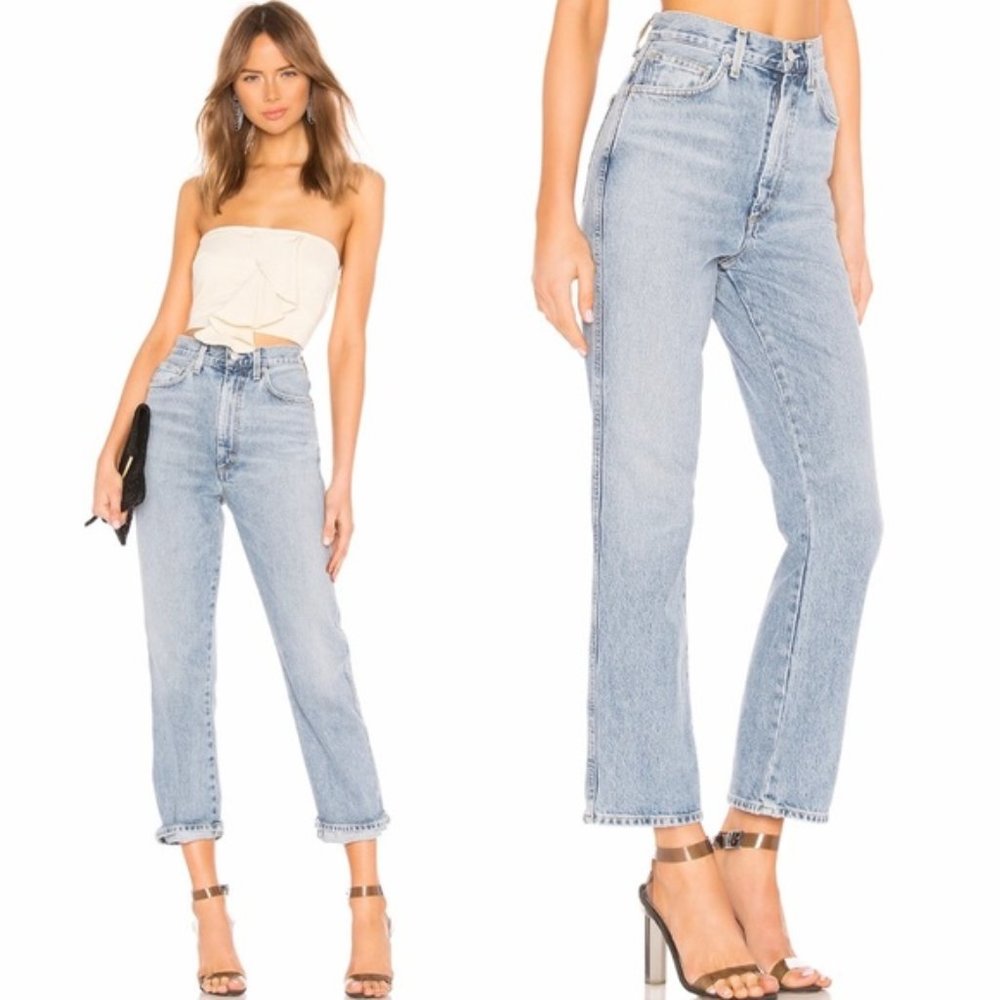 AGOLDE • Pinch Waist High-Rise Kick Impression